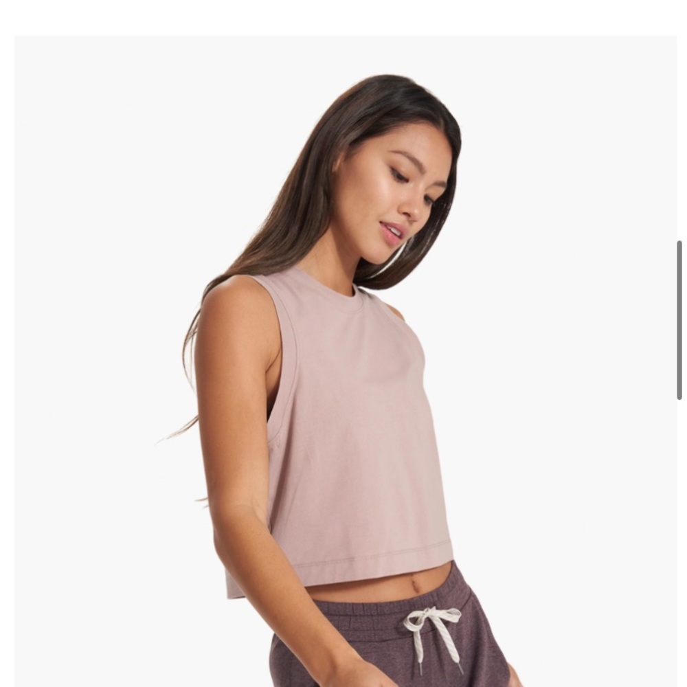 Vuori Feather Crop Top medium umber